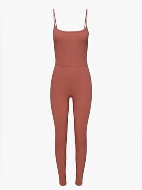 Aritzia Wilfred Free Divinity Jumpsuit in Mocha Sorbet